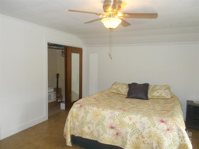 187 Cartledge Creek Rd, Rockingham, NC 28379 - bedroom featuring ceiling fan and a closet