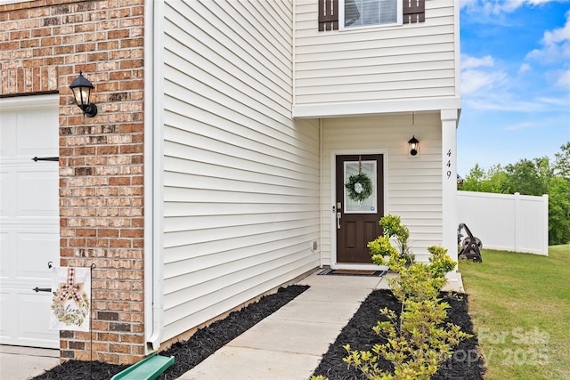 449 Misty Law Ln, Clover, SC 29710 - entrance to property with a garage and brick siding