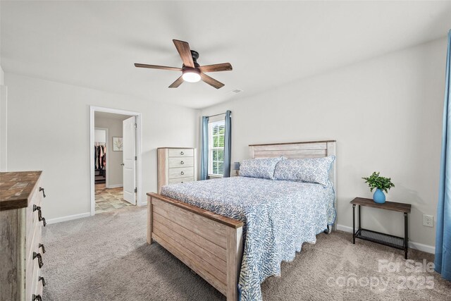 449 Misty Law Ln, Clover, SC 29710 - carpeted bedroom featuring baseboards and ceiling fan