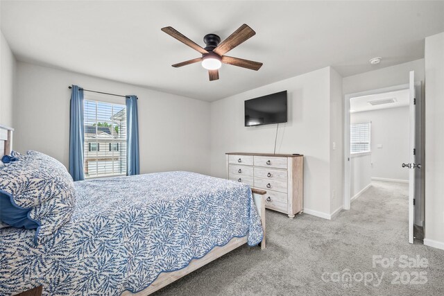 449 Misty Law Ln, Clover, SC 29710 - carpeted bedroom featuring baseboards and a ceiling fan