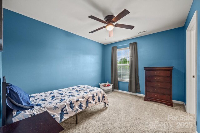 449 Misty Law Ln, Clover, SC 29710 - bedroom featuring carpet floors, baseboards, and ceiling fan