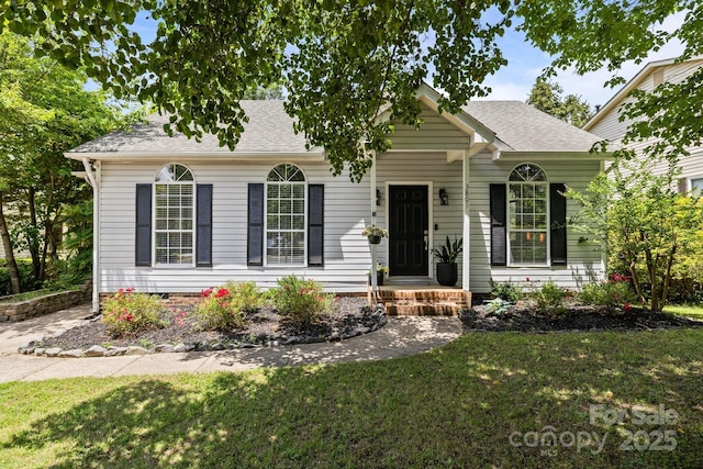 3801 Rosedown Dr, Matthews, NC 28105 - view of front facade featuring a front lawn and roof with shingles