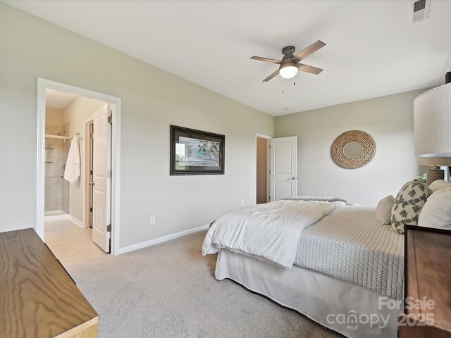 2017 New Hope Branch Way, Belmont, NC 28012 - carpeted bedroom with baseboards and ceiling fan