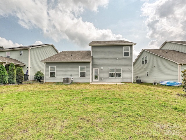 2017 New Hope Branch Way, Belmont, NC 28012 - rear view of house featuring central AC and a patio