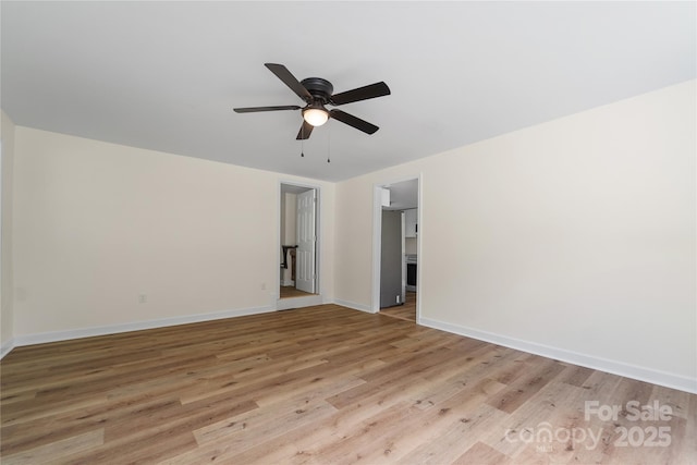 94 Camp Branch Rd, Black Mountain, NC 28711 - empty room with light wood finished floors and ceiling fan