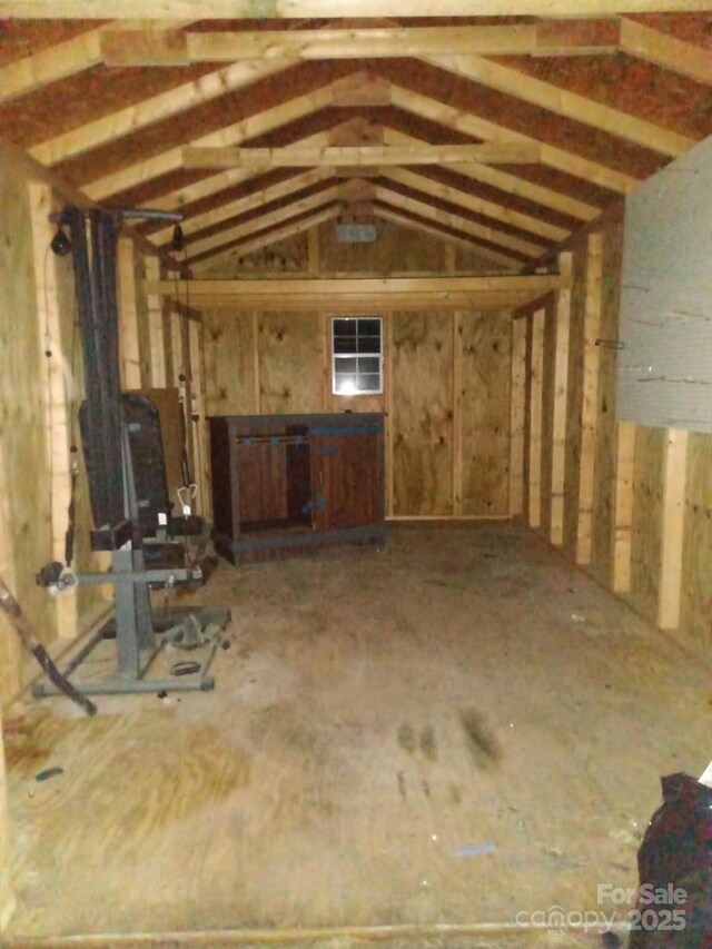 341 Talley St, Troutman, NC 28166 - miscellaneous room with vaulted ceiling