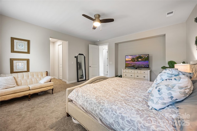 5088 Watersail Way, Clover, SC 29710 - carpeted bedroom featuring a ceiling fan and baseboards
