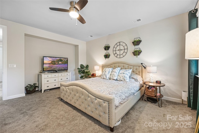5088 Watersail Way, Clover, SC 29710 - bedroom with carpet, baseboards, and a ceiling fan