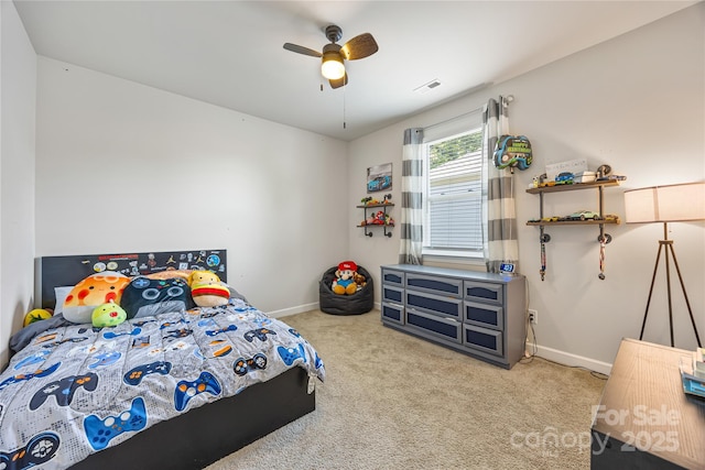 5088 Watersail Way, Clover, SC 29710 - bedroom featuring baseboards, carpet, and ceiling fan