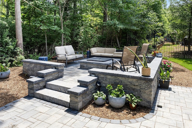5088 Watersail Way, Clover, SC 29710 - view of patio with an outdoor hangout area