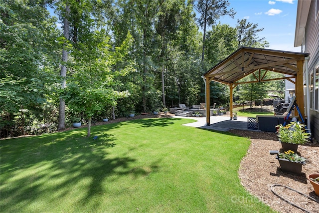 5088 Watersail Way, Clover, SC 29710 - view of grassy yard with a gazebo and a patio area