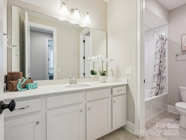 1008 Ladera Dr, Marvin, NC 28173 - bathroom featuring vanity and shower / bath combo