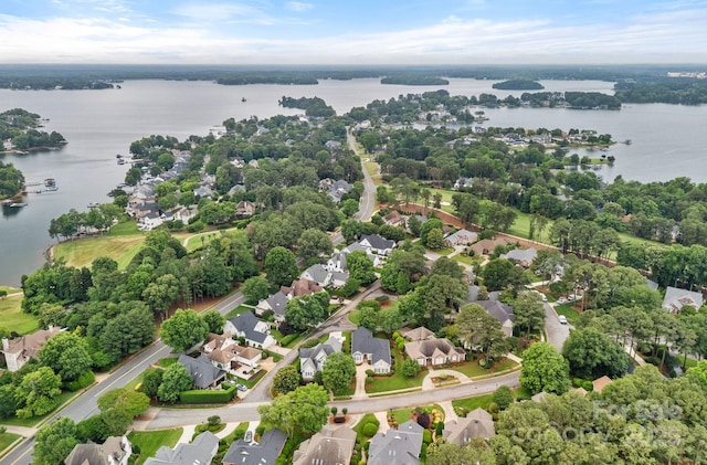17308 Players Ridge Dr, Cornelius, NC 28031 - aerial perspective of suburban area featuring a large body of water