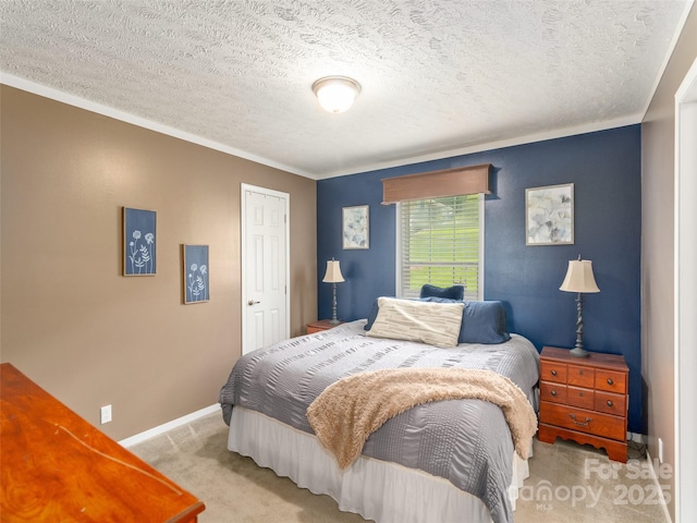 16 Sams Branch Rd, Candler, NC 28715 - bedroom with carpet floors, baseboards, and a textured ceiling