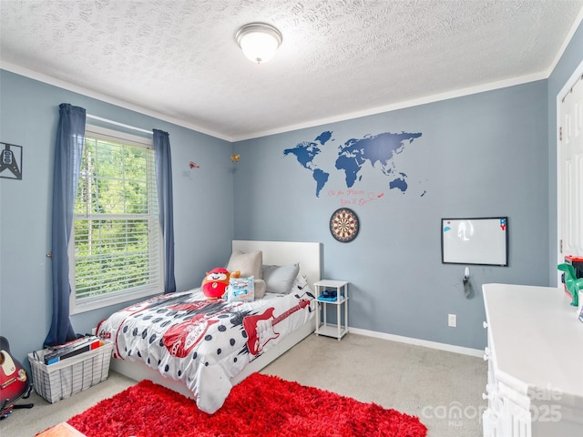 16 Sams Branch Rd, Candler, NC 28715 - bedroom featuring carpet flooring, a textured ceiling, and baseboards