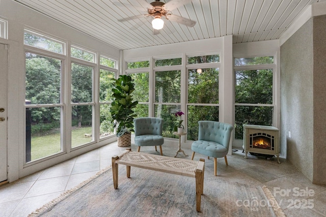 2006 Sandy Pond Ln, Waxhaw, NC 28173 - sunroom / solarium with tile patterned floors and wooden ceiling