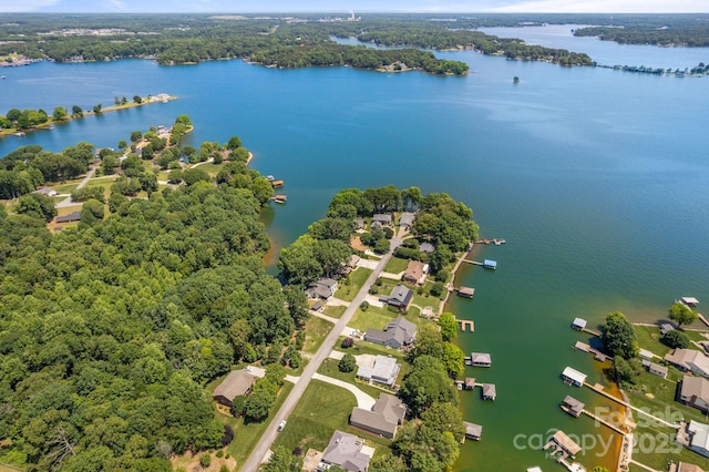 5153 Glenwood St, Sherrills Ford, NC 28673 - drone / aerial view of a nearby body of water and a heavily wooded area