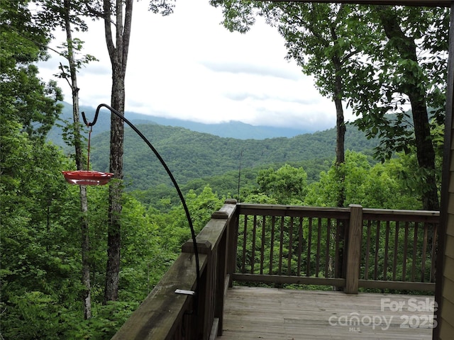 235 Red Oak Ln, Burnsville, NC 28714 - view of mountain background featuring a heavily wooded area