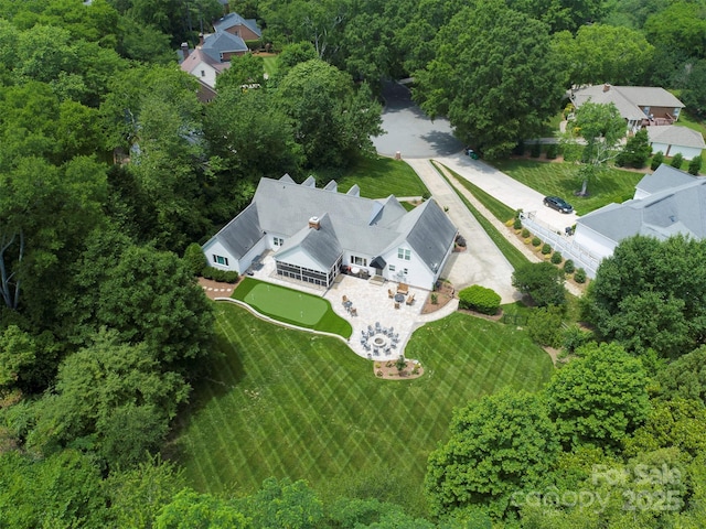 4201 Quail Hunt Ln, Charlotte, NC 28226 - view from above of property