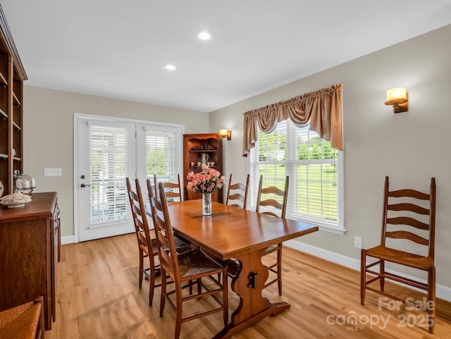 116 Memphis Way, Spindale, NC 28160 - dining room featuring baseboards, light wood-style flooring, healthy amount of natural light, and recessed lighting