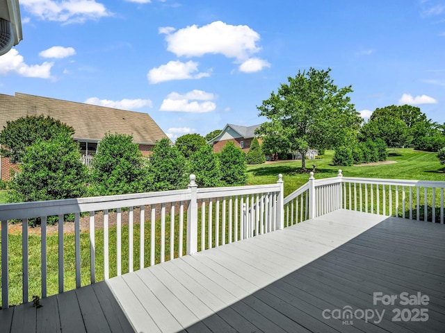 116 Memphis Way, Spindale, NC 28160 - wooden deck featuring a lawn