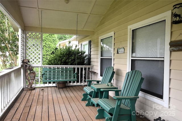 74 Sunflower Ln, Waynesville, NC 28785 - view of wooden porch