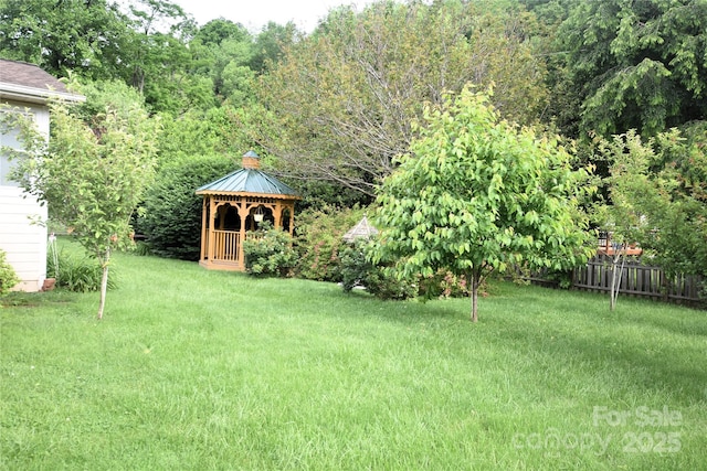 74 Sunflower Ln, Waynesville, NC 28785 - view of yard featuring a gazebo and a view of trees