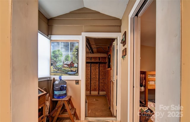 74 Sunflower Ln, Waynesville, NC 28785 - hall with lofted ceiling and healthy amount of natural light