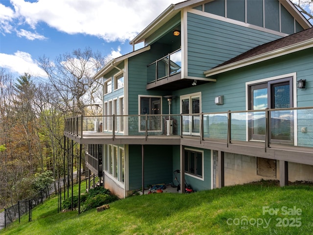 4344 Eagles Nest Rd, Waynesville, NC 28786 - rear view of house featuring a deck