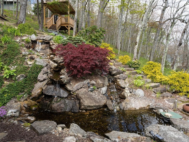 4344 Eagles Nest Rd, Waynesville, NC 28786 - view of yard with stairs