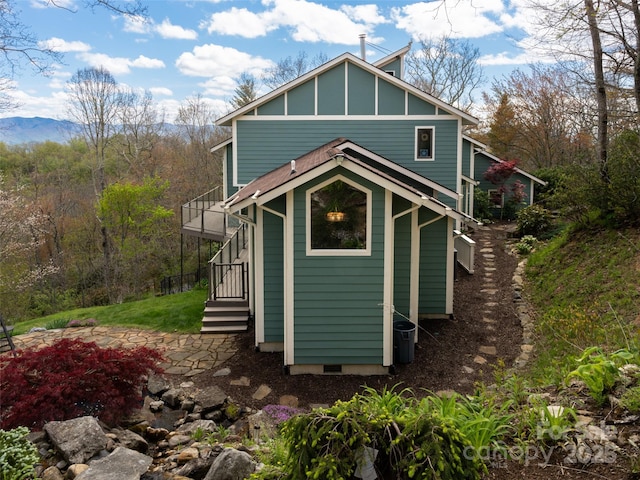 4344 Eagles Nest Rd, Waynesville, NC 28786 - back of house featuring a balcony and board and batten siding