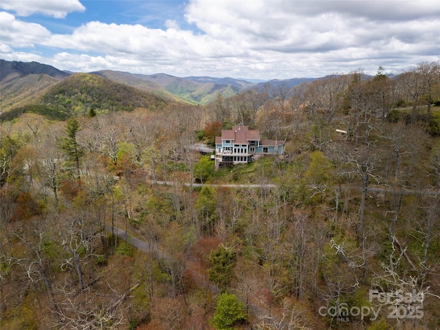4344 Eagles Nest Rd, Waynesville, NC 28786 - mountain view featuring a forest