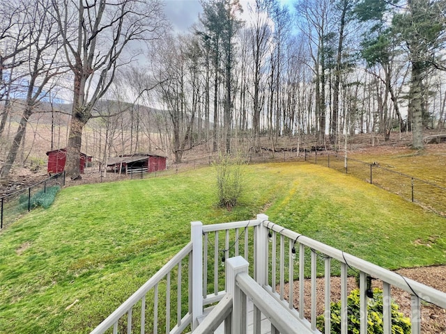 303 Wade E Vannoy Dr, West Jefferson, NC 28694 - view of yard with an outbuilding