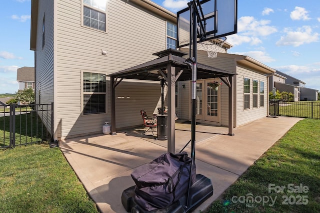 1725 Mill Creek Ln SW, Concord, NC 28025 - back of house featuring a gazebo and a patio area