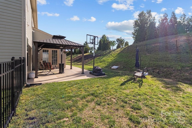 1725 Mill Creek Ln SW, Concord, NC 28025 - view of yard with a gazebo and a patio area