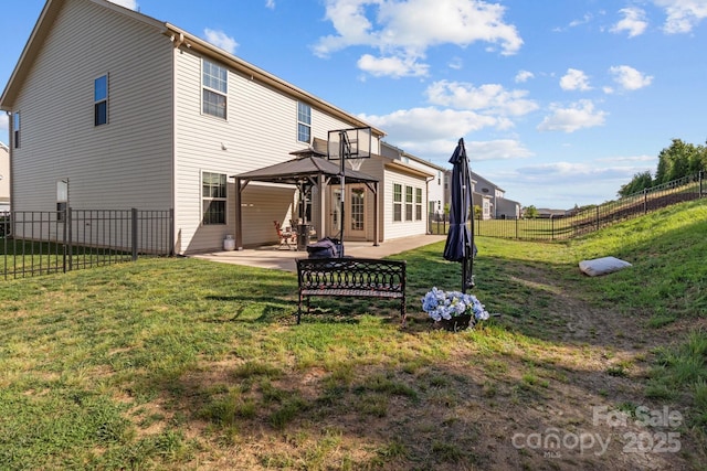1725 Mill Creek Ln SW, Concord, NC 28025 - rear view of property featuring a gazebo and a patio area