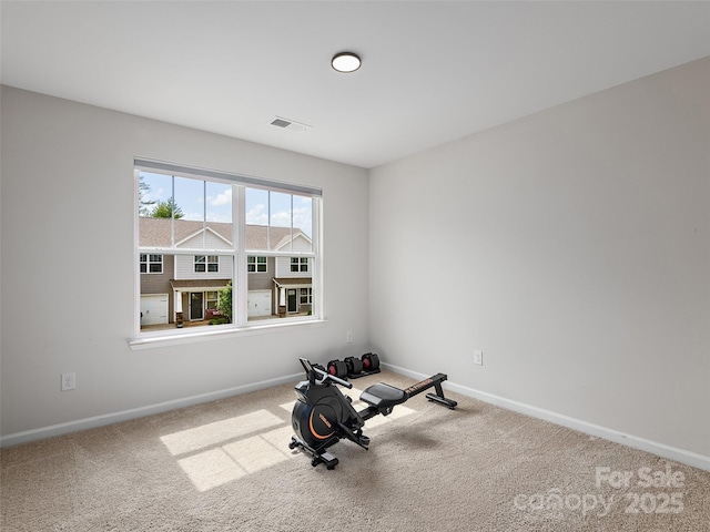 32 Benedict Ln, Weaverville, NC 28787 - exercise area featuring baseboards and carpet floors