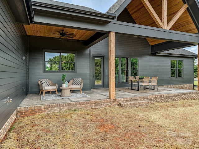 1172 Springlake Rd, York, SC 29745 - view of patio / terrace featuring a ceiling fan
