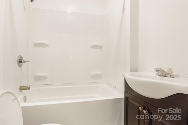 17 Springdale Ave, Asheville, NC 28803 - bathroom with toilet, bathtub / shower combination, and vanity