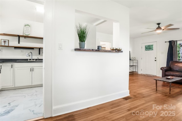 17 Springdale Ave, Asheville, NC 28803 - hallway with light wood-style floors