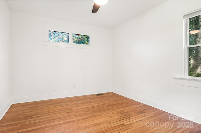 17 Springdale Ave, Asheville, NC 28803 - unfurnished room with light wood finished floors and ceiling fan
