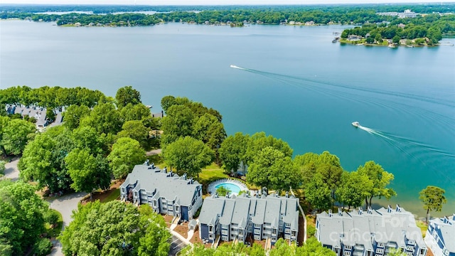 302 NW Dr, Davidson, NC 28036 - aerial view of a nearby body of water
