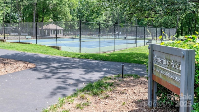 302 NW Dr, Davidson, NC 28036 - view of tennis court