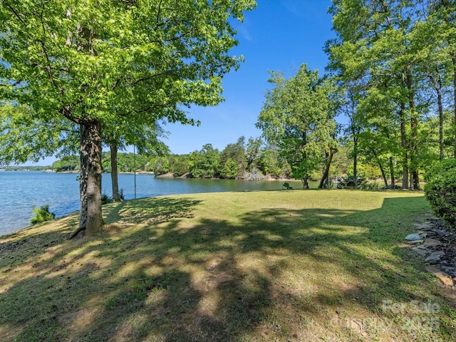 17835 Terryglass Ln, Charlotte, NC 28278 - view of grassy yard featuring a water view