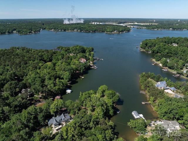 17835 Terryglass Ln, Charlotte, NC 28278 - aerial view of property's location featuring a nearby body of water and a heavily wooded area