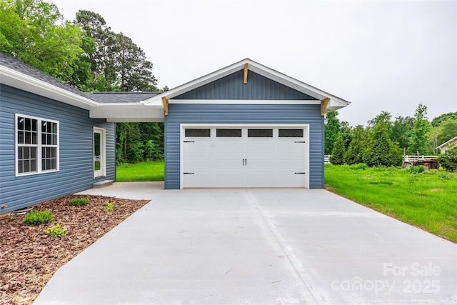 160 Wayne Gobble Rd, Linwood, NC 27299 - garage with concrete driveway