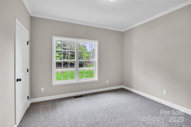 160 Wayne Gobble Rd, Linwood, NC 27299 - spare room featuring carpet floors, baseboards, and ornamental molding