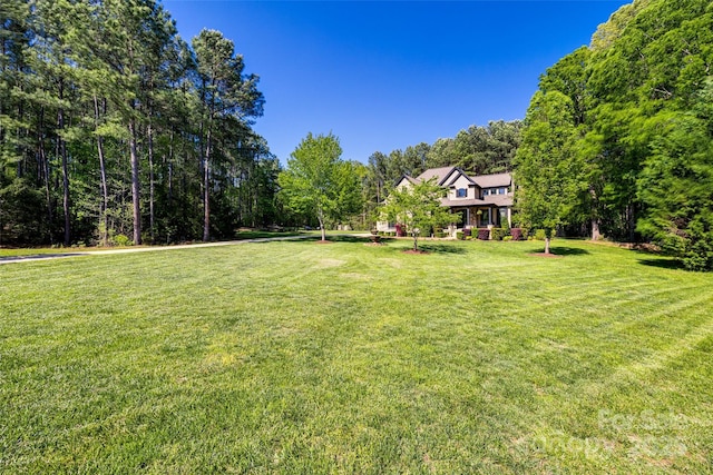 546 Little Cove Ln, Lake Wylie, SC 29710 - view of green lawn with a view of trees