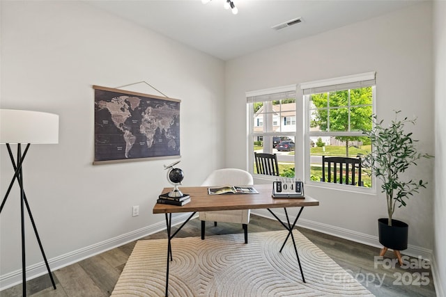 3092 Riker St, Clover, SC 29710 - home office featuring wood finished floors and baseboards