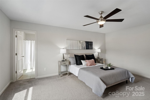 3092 Riker St, Clover, SC 29710 - bedroom featuring carpet flooring, baseboards, and ceiling fan